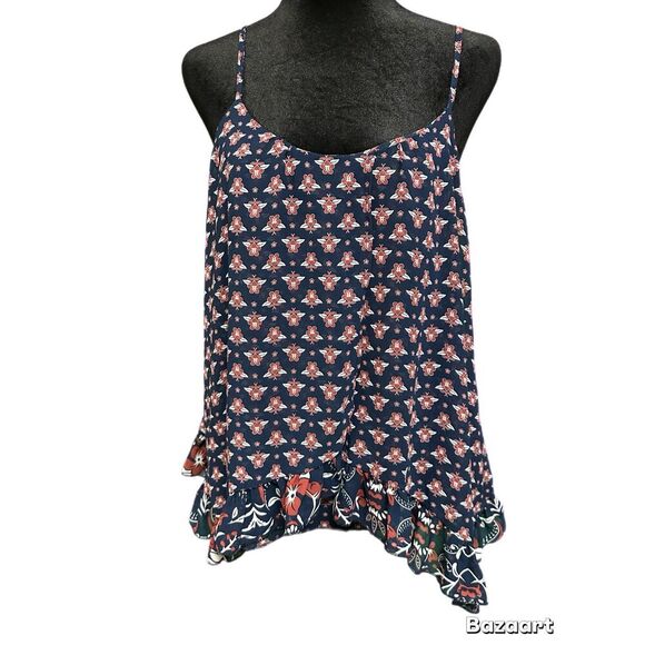 Rue 21 Strappy Tank Floral Print size juniors large - Picture 1 of 9